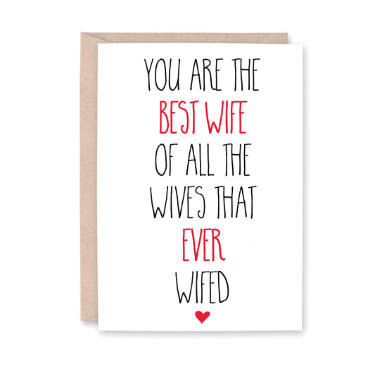 Best Wife of all the Wives Card