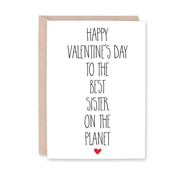 Happy Valentine's Day to the Best Sister on the Planet