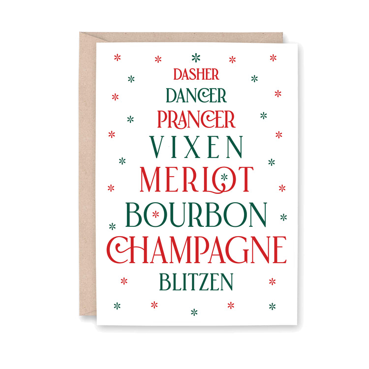 Dasher Dancer Merlot Blitzen