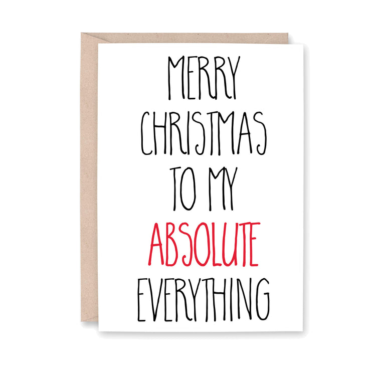 Merry Christmas to my Absolute Everything