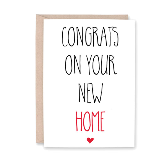 Congrats on Your New Home