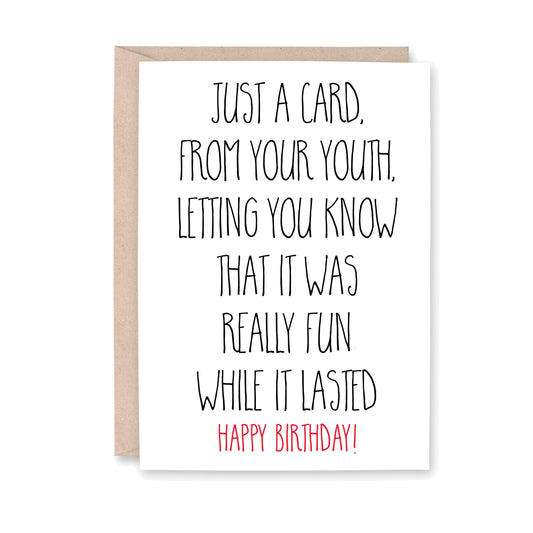 Just a Card From Your Youth - Birthday Card