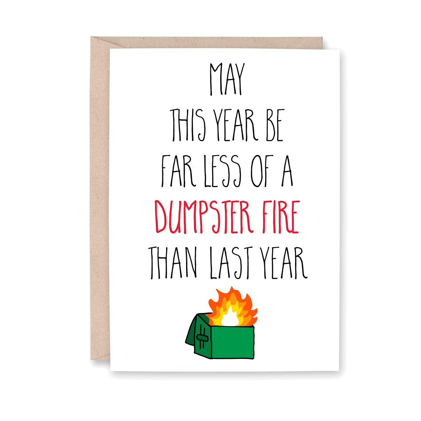 May this year be far less of a dumpster fire than last year