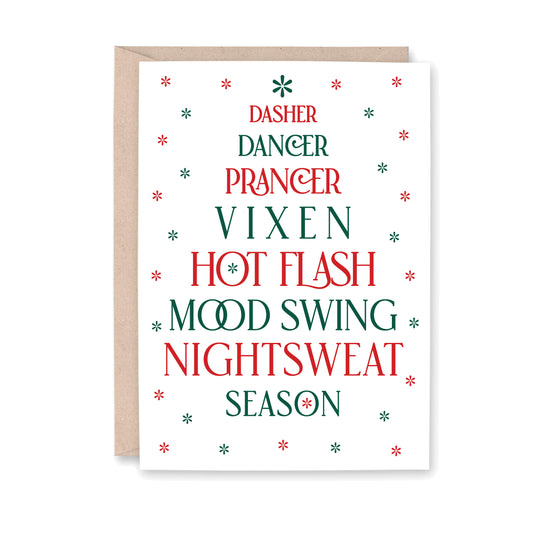 Dasher Dancer Hot Flash Season